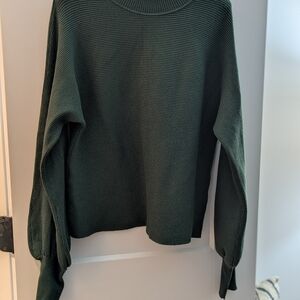 Gilli Ribbed Cowl Neck Sweater in Teal.  Purchased From Daily Look